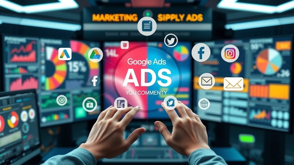infographic traffic sources Google Ads social media display ads digital marketing flowchart