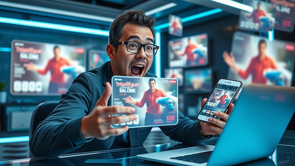 various programmatic ad formats on devices in digital marketing workspace