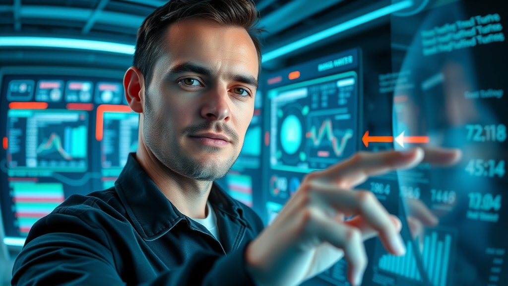 ai-powered programmatic advertising dashboard futuristic cross-channel media buying