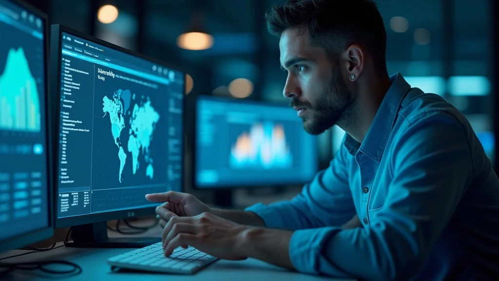Marketer adjusting programmatic ad campaigns to increase paid website traffic for small businesses