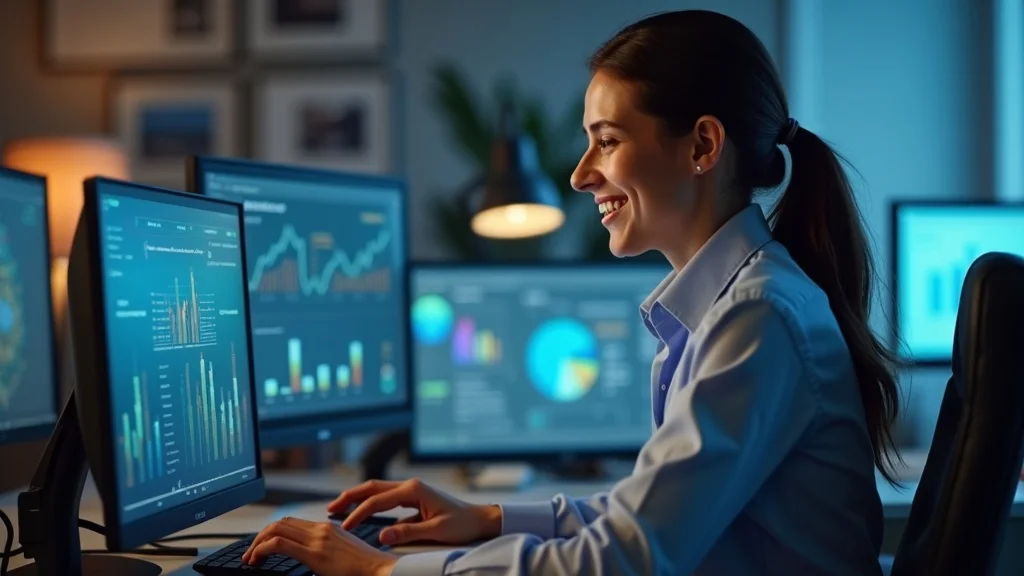 Small business marketer managing paid traffic, content marketing, and review campaigns on digital dashboards