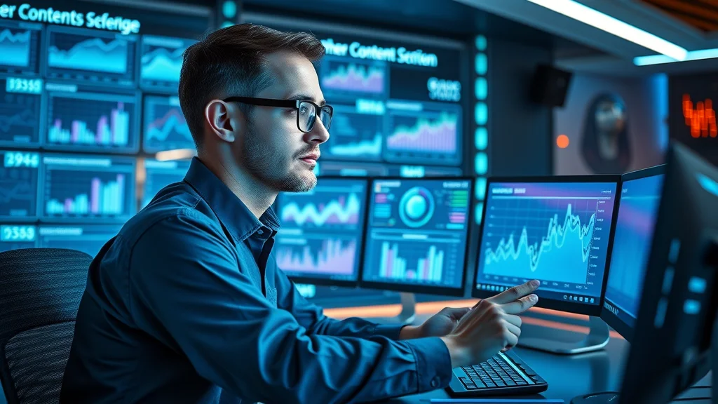 Capid Houser digital marketer leveraging advanced AI analytics tools and content planning interfaces, illustrating innovative AI-driven content creation and marketing agency expertise