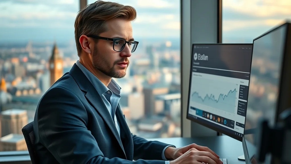 Professional analyzing programmatic marketing data in London, showing effective digital marketing trends embraced by UK businesses.