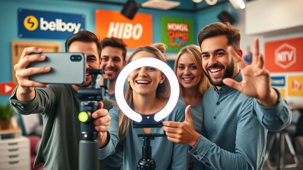 Marketing team capturing social media shorts and reels - social media video production London