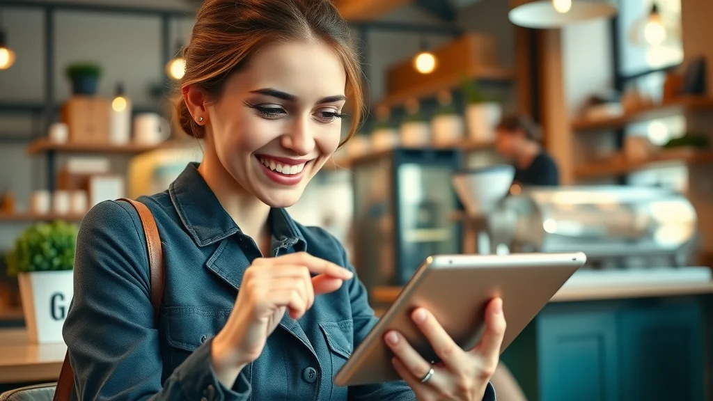 Shopper experiences effective retargeting, seeing company ads on tablet as part of a retargeting and remarketing marketing strategy