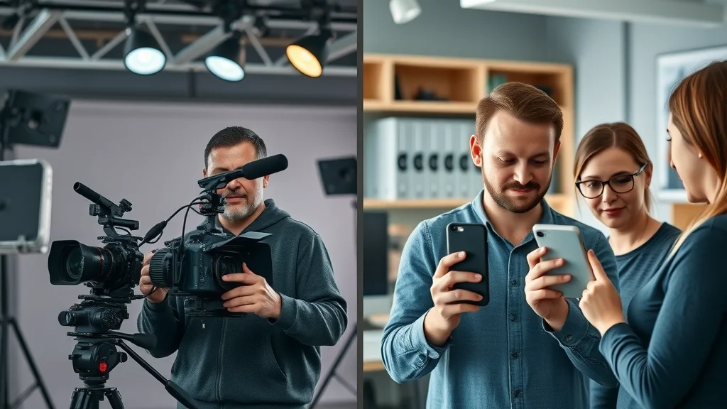 Professional vs DIY video production comparison - video marketing agency London