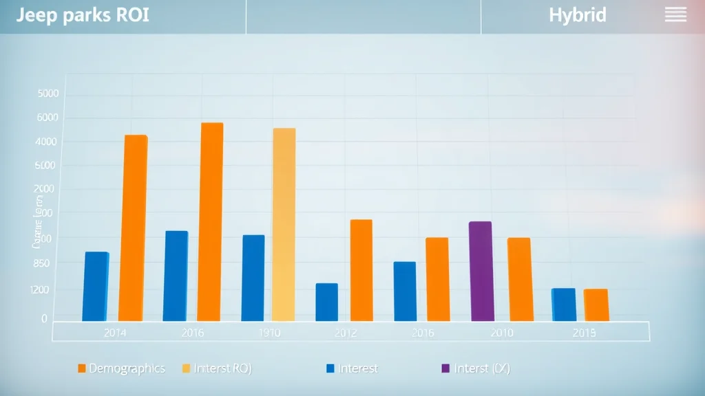 Bar chart comparing ROI for demographics vs interest vs hybrid audience targeting in digital marketing campaigns
