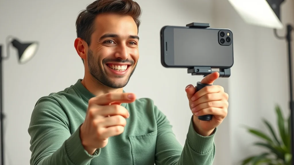 creative entrepreneur filming helpful short video for social media marketing with videos, shorts and reels