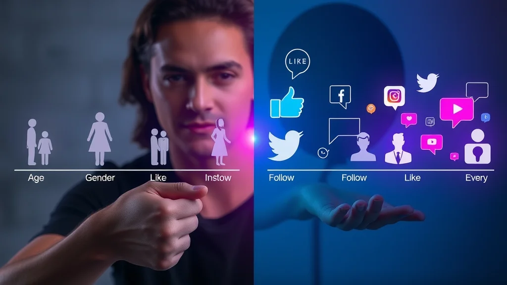 Conceptual timeline showing transition from classic demographic icons to modern interest symbols in market targeting evolution