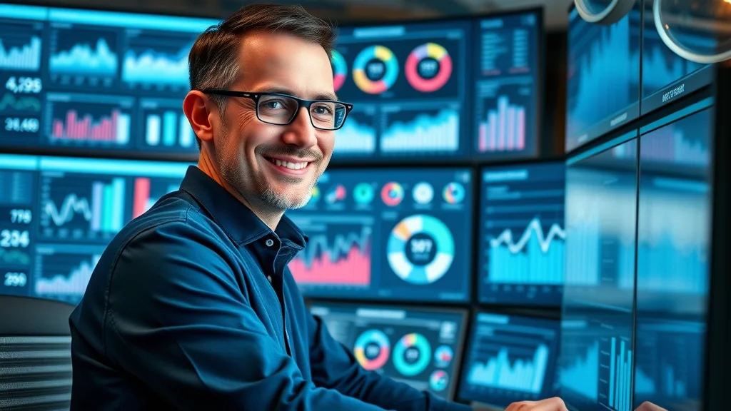 KPI dashboard showing real-time campaign metrics for ROI, click-through rate, and conversion on display ads targeting