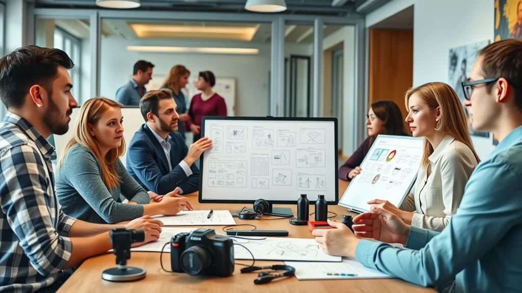 Creative London agency brainstorming video marketing strategy - video production services