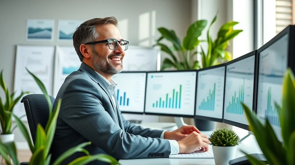 Business marketing director reviewing analytics — impact of AI optimisation and LLM ready business website