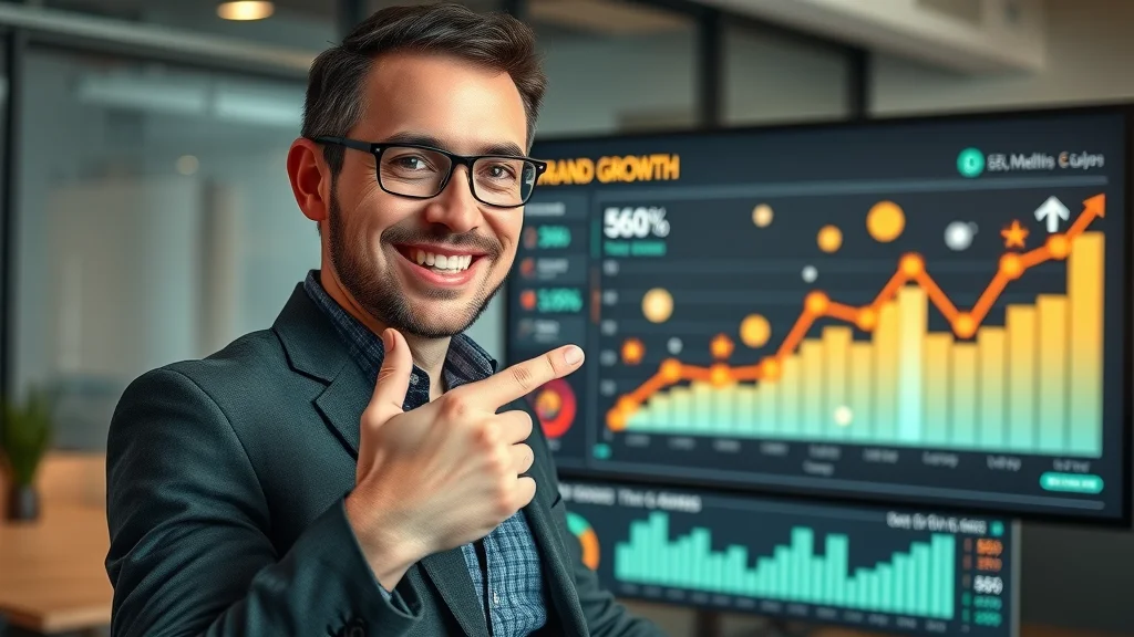 Entrepreneur visualizing the impact of blog content on SEO and brand trust for business marketing